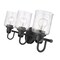 Z-Lite Kinsley 3 Light Vanity, Matte Black And Clear Seeded 340-3V-MB - alternate 3